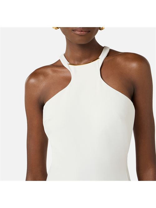 Dress woman ivory ELISABETTA FRANCHI | AB91761E2/360